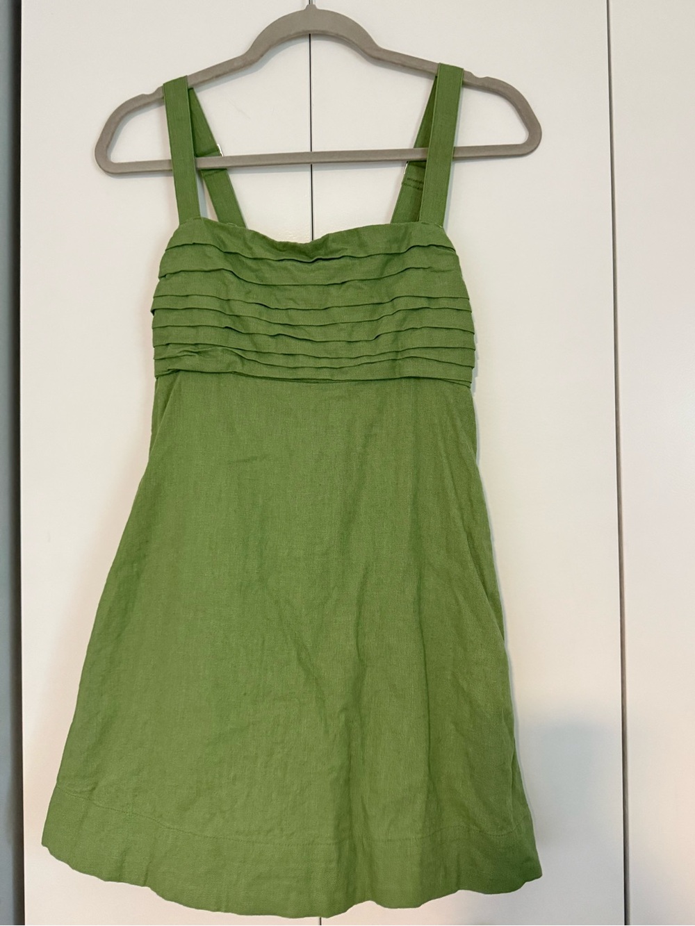 Abercrombie & Fitch Green Mini Dress with built in shorts
